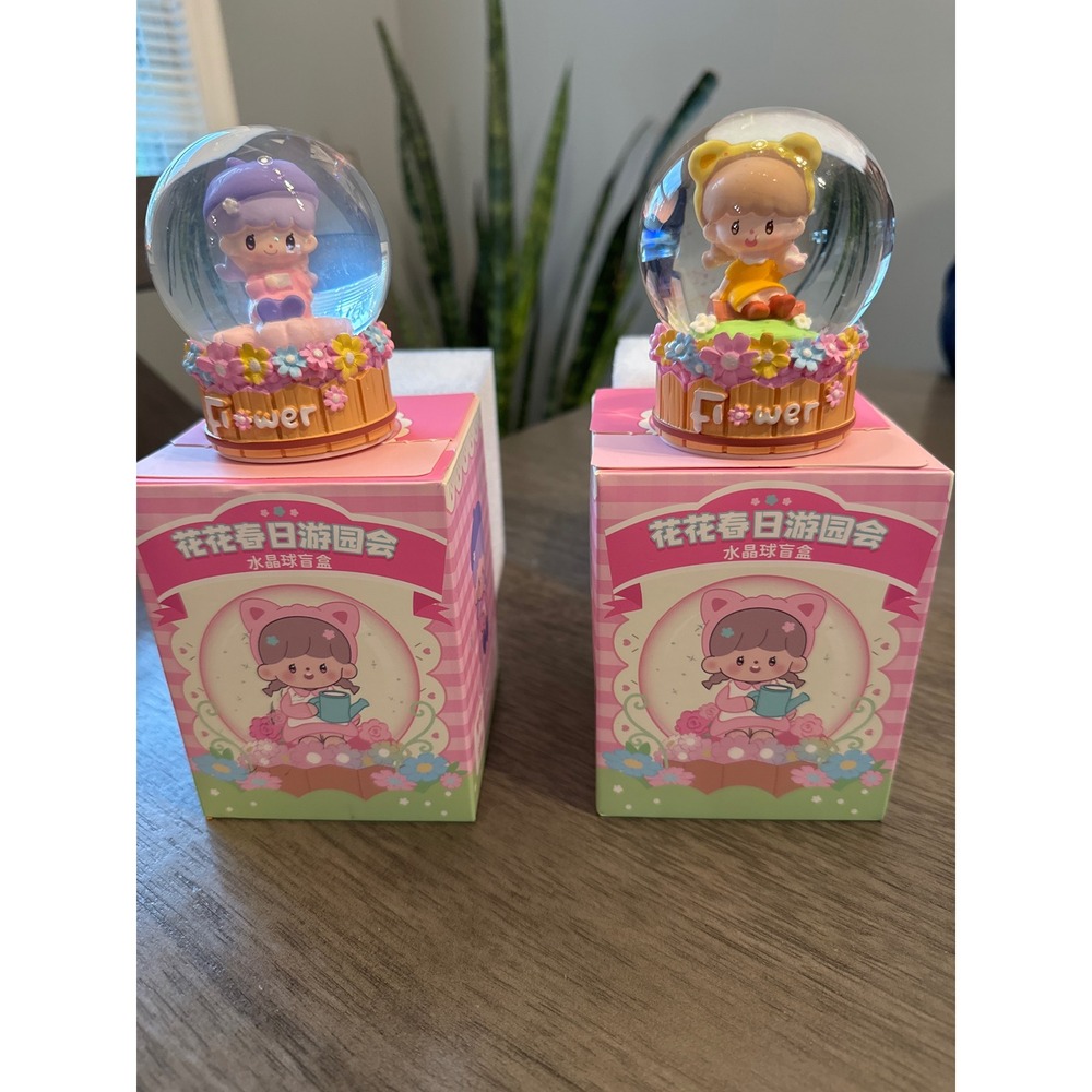 Flower Know Spring Blind Box Crystal Ball Snow Globe Kawaii Cute Decor